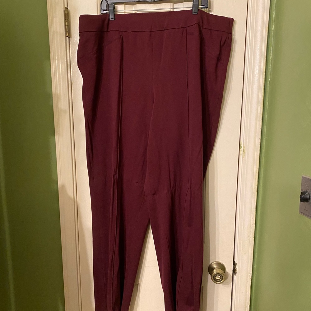 Burgundy/wine pants